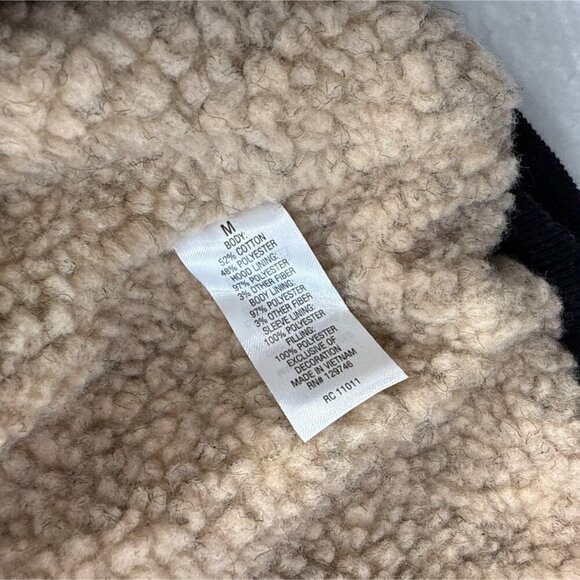 Ridgecut Sherpa Lined Full Zip Hooded Sweat Jacket Black Workwear Outdoor Mens M - Picture 9 of 12